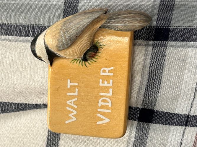 Walt Vidler's Carving