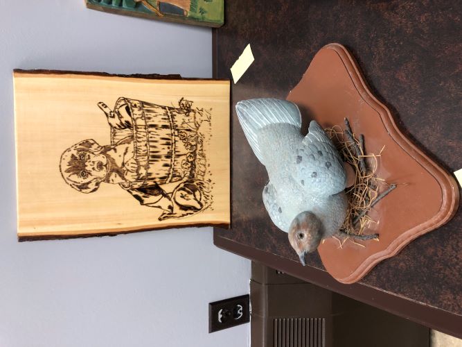 Mary Insley's Carving