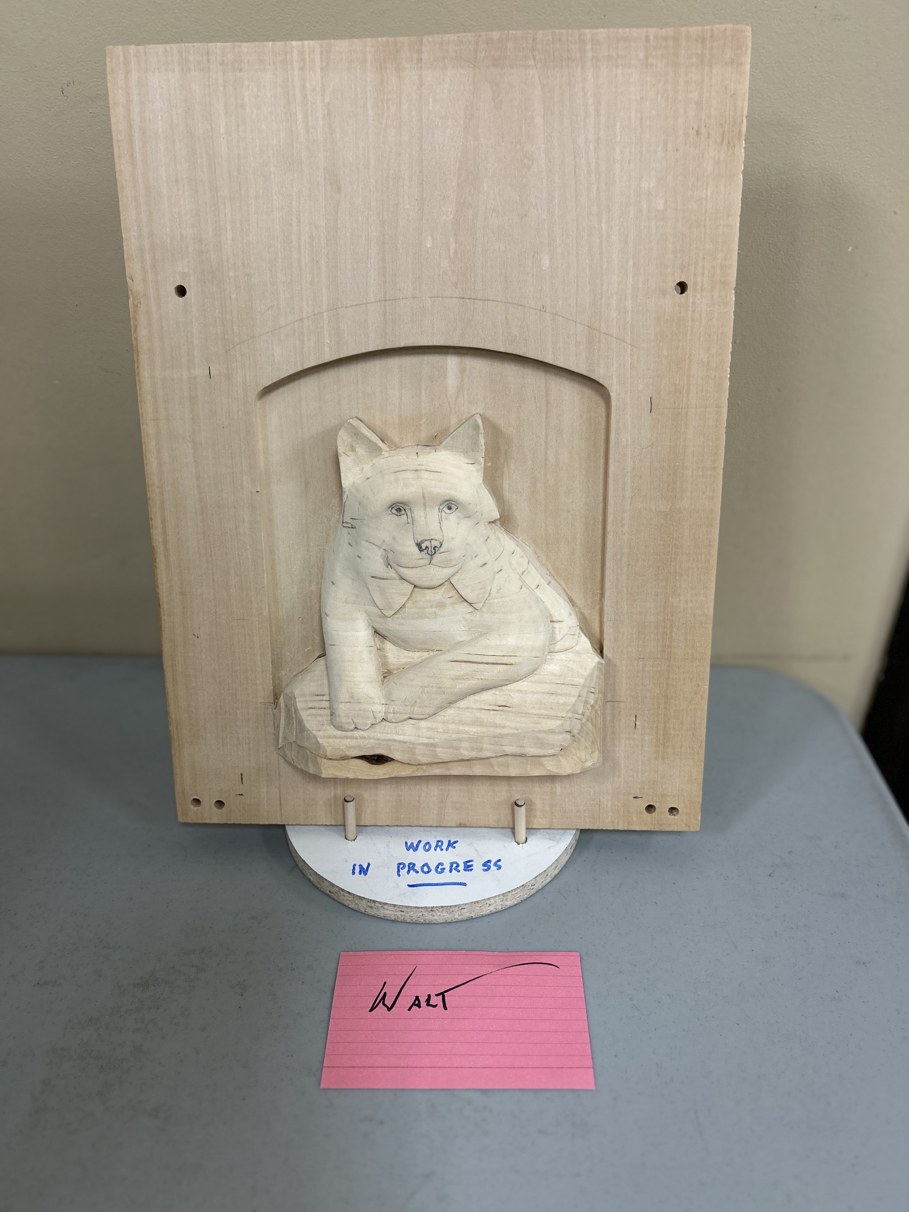 Walt Vidler's Carving